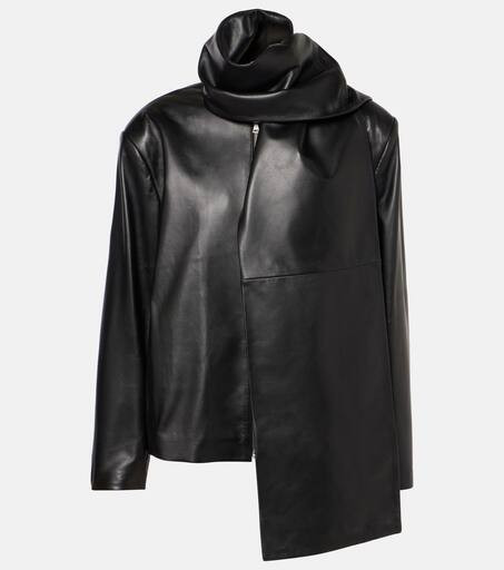 Layla scarf-detail leather jacket | Mytheresa (US/CA)