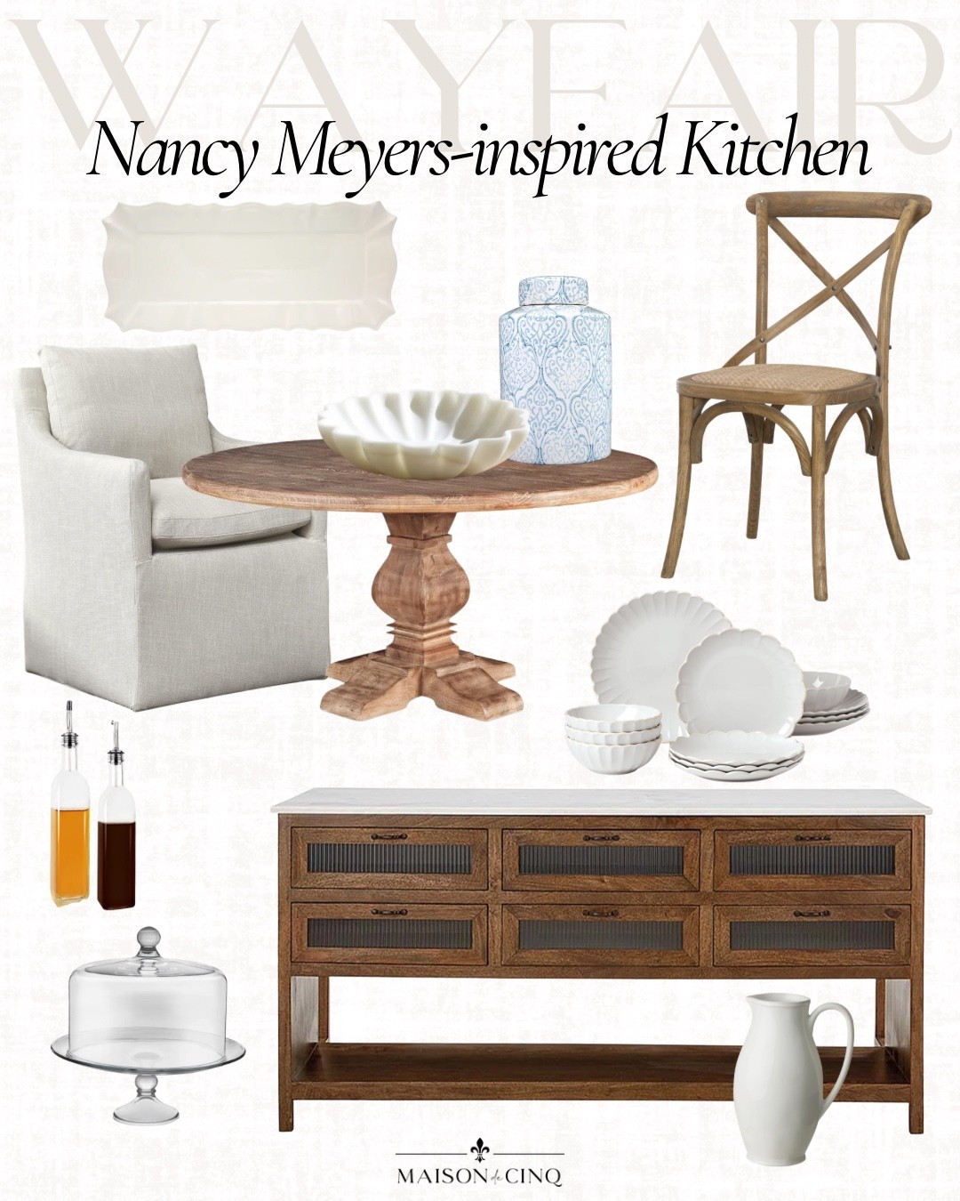 Nancy Meyers-inspired kitchen finds!

Home decor, kitchen decor, dining table, dishes, tabletop

#LTKHome