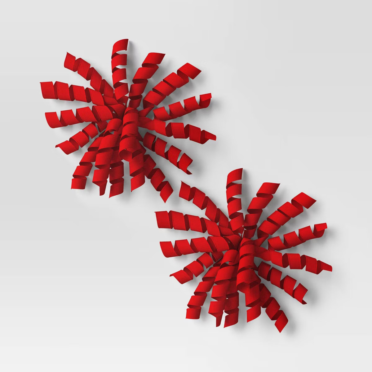 2ct Christmas Premium Curl Swirl Red - Wondershop™ | Target