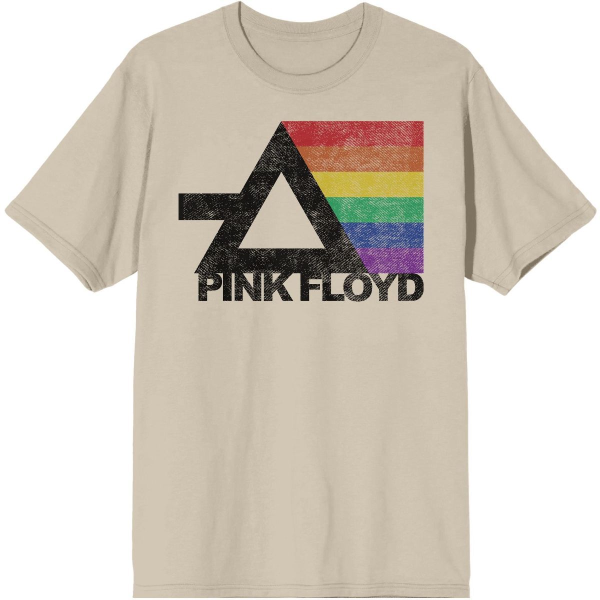 Pink Floyd Rainbow Prism Men's Natural T-shirt | Target