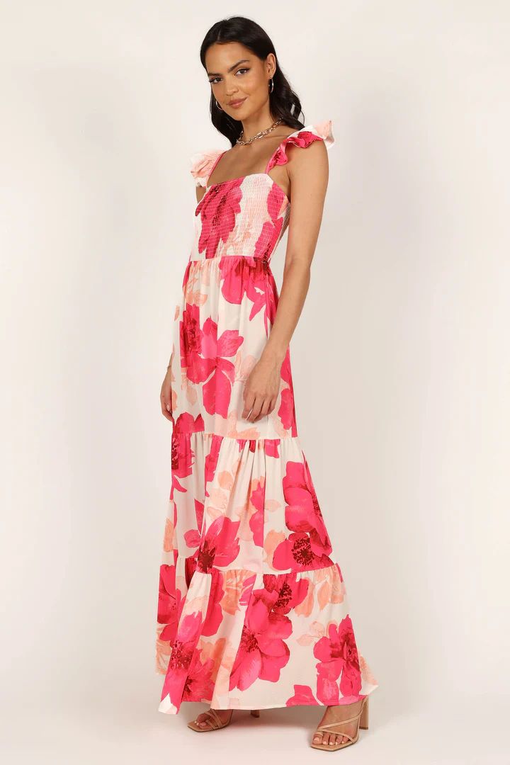 Tilly Shirred Maxi Dress - Pink | Petal & Pup (US)