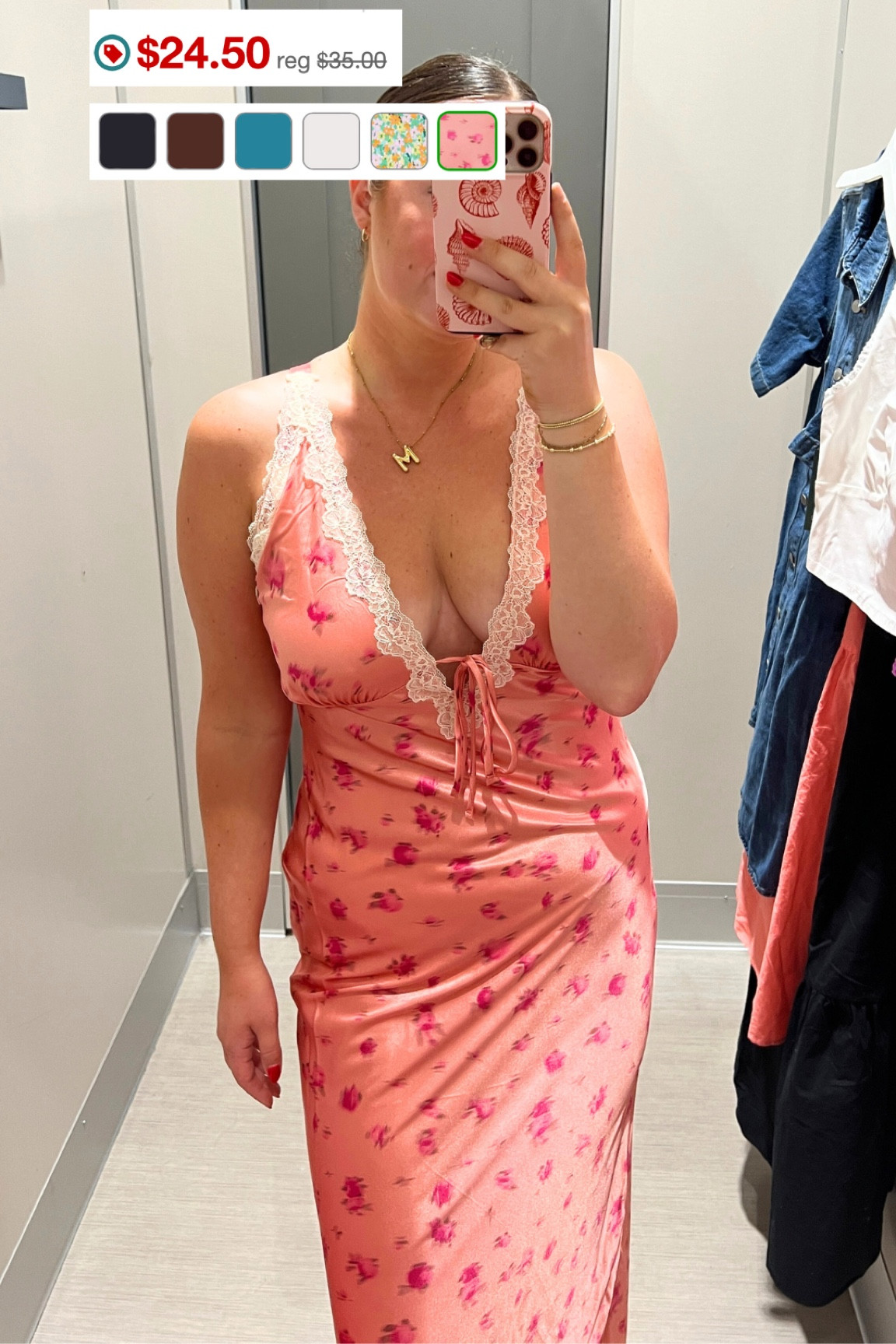 TARGET CIRCLE WEEK🎯 this silky little maxi is so different for me I love the other  pattern it comes in! Wearing a medium 

#LTKSummerSales