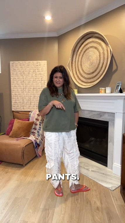 Small in tee
Large in pants