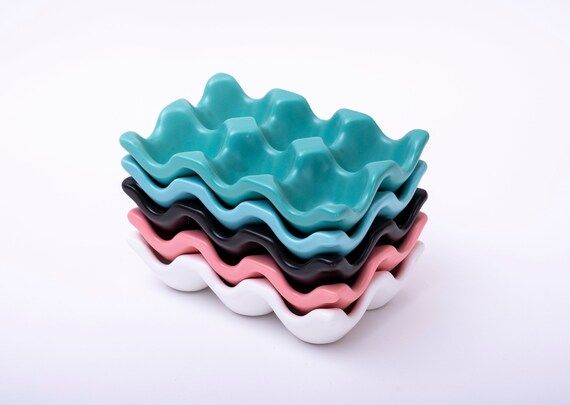 Colorful Porcelain Egg Tray | Etsy | Etsy (US)