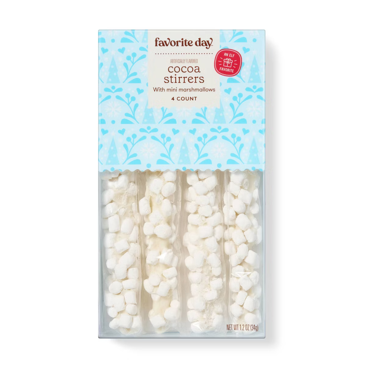 Christmas White Chocolaty Coated Stirrers with Marshmallows - 1.2oz - Favorite Day™ | Target