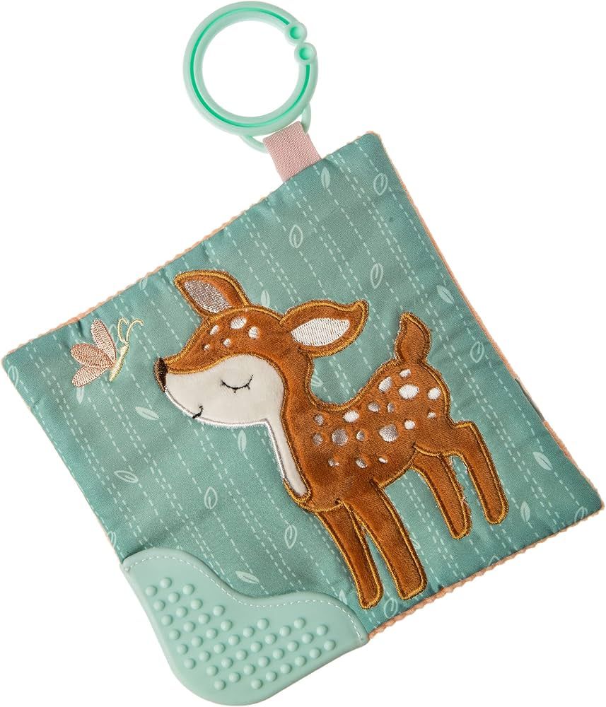 Mary Meyer Crinkle Teether Toy with Baby Paper and Squeaker, 6 x 6-Inches, Amber Fawn | Amazon (US)