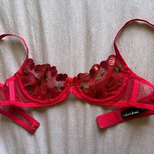 For love & Lemons Cherry embroidered bra | Poshmark