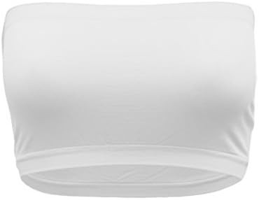 OLLIE ARNES Women's One Size or Plus Size Strapless Seamless Stretch Bandeau Tube Bra Top | Amazon (US)