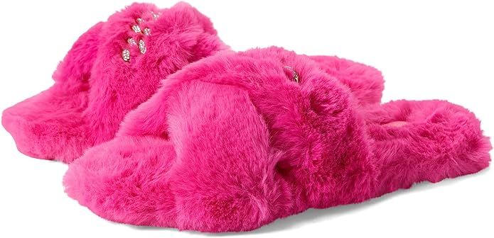Lilly Pulitzer Layla Ru Slipper For Women - Round Toe Design With Plush Faux Fur Construction, Co... | Amazon (US)