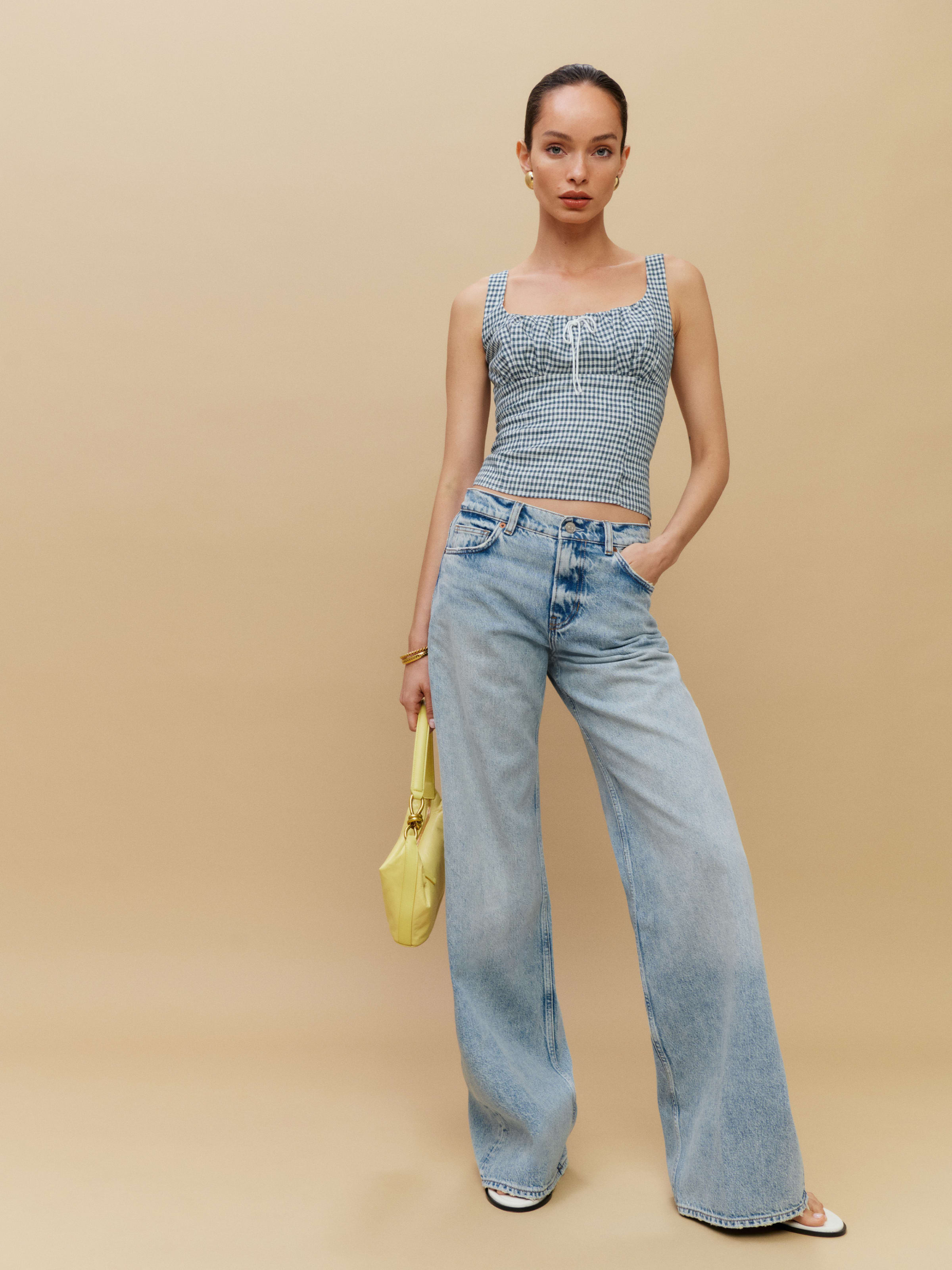 Balia Linen Top | Reformation (Global)