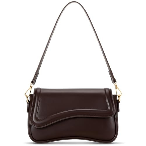 KKXIU Shoulder Bag for Women Small Clutch Purses Cute Hobo Handbag Trendy Underarm Bag-Coffee | Amazon (US)