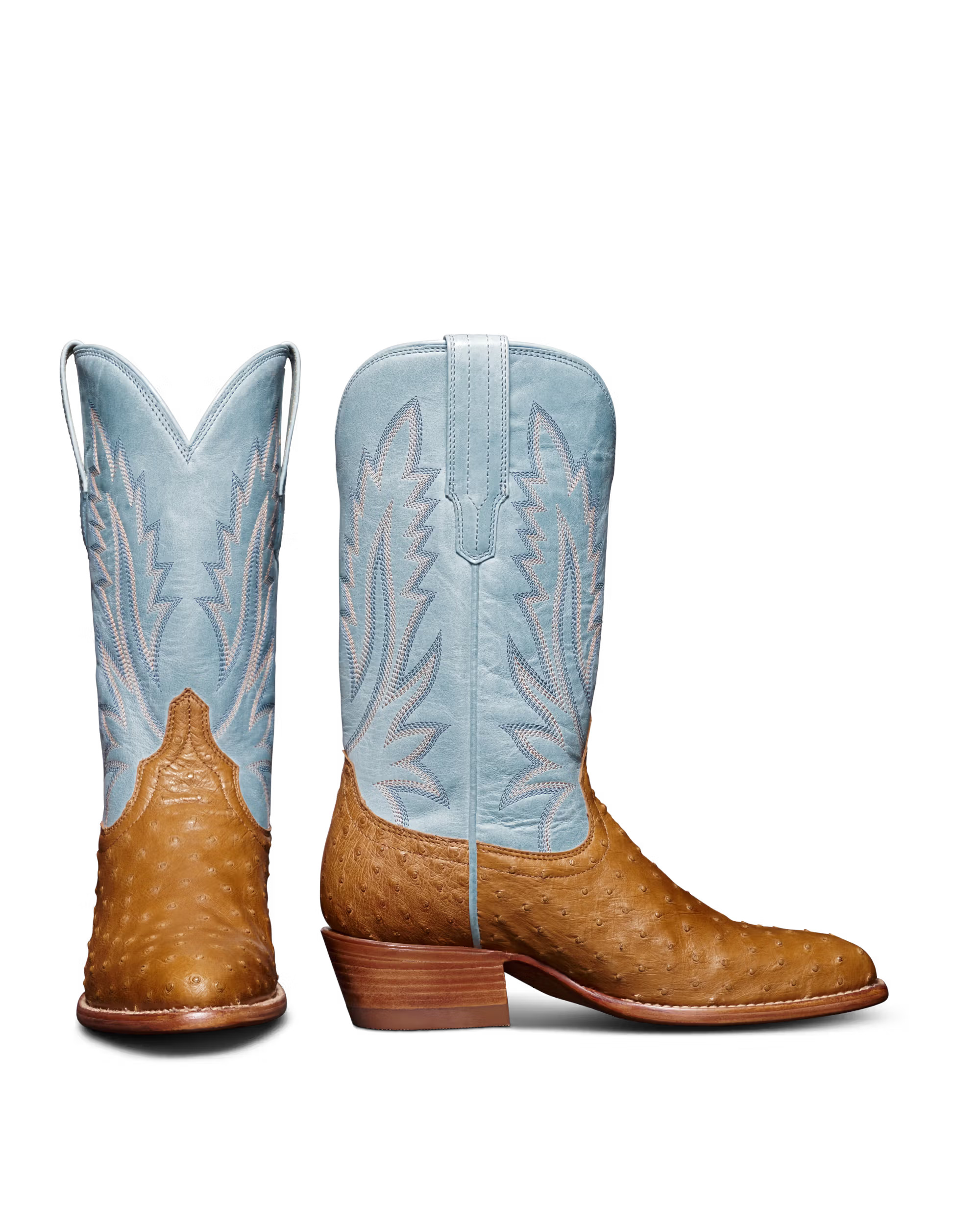 The Jamie - Tan / Slate Blue | Tecovas | Tecovas