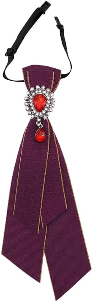 Adjustable Ties for Women Vintage Womens Tie with Crystal, Pre-Tied Neck Tie for Women Girls Part... | Amazon (US)