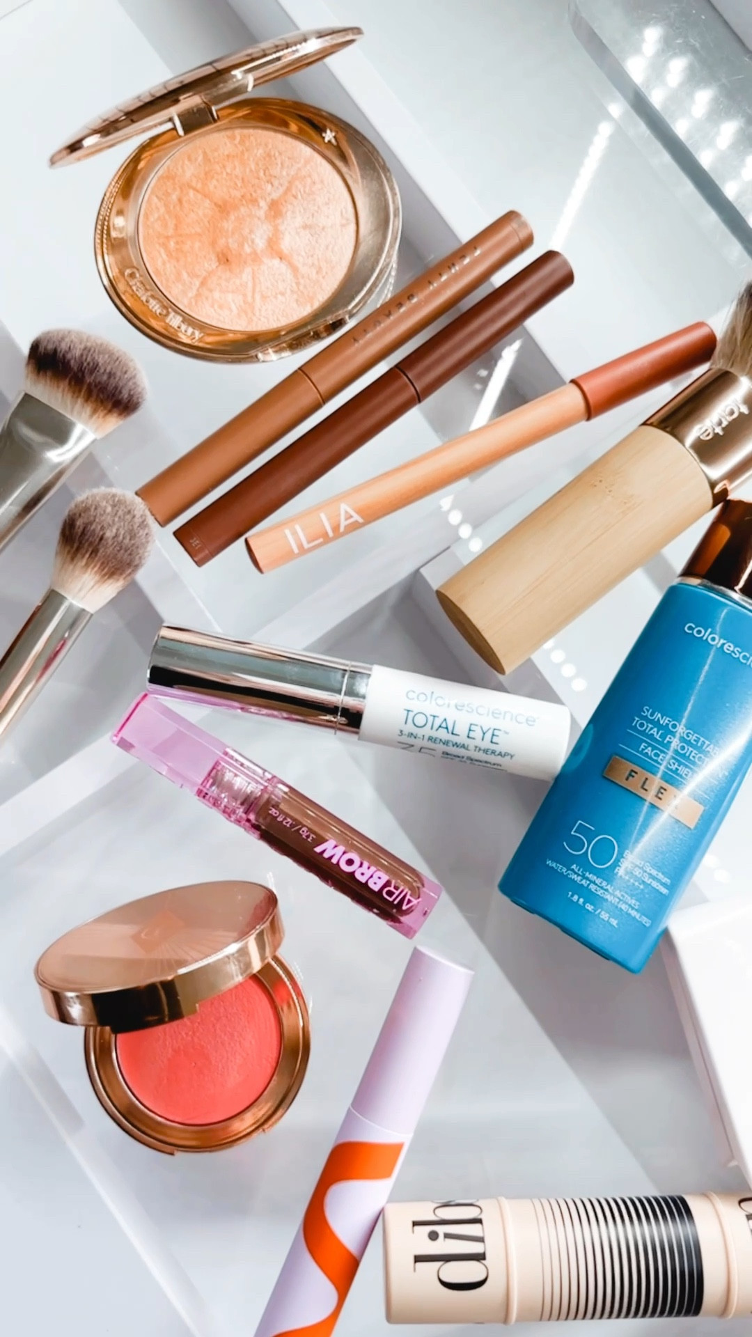 Everyday makeup look 
All my colors used below. 
Flex spf foundation: medium 
Total eye concealer: fair
Dibs bronzer stick: 5.5
CT cream blush: paradise pink
CT highlighter: champagne glow 
Kosas brow gel: dark brown
Tower 28: brown mascara shade drift
Ilia lip crayon: pampas
Fenty eye shadow stick: shroommate & in big truffle


#LTKFindsUnder50 #LTKBeauty #LTKVideo