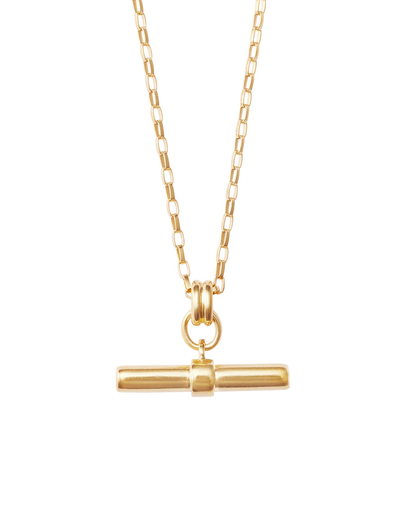 ROAM T-BAR NECKLACE (18K GOLD VERMEIL) | Kirstin Ash