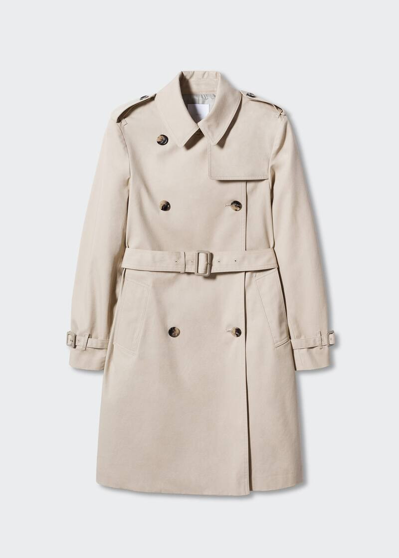 Cotton classic trench coat | MANGO (US)