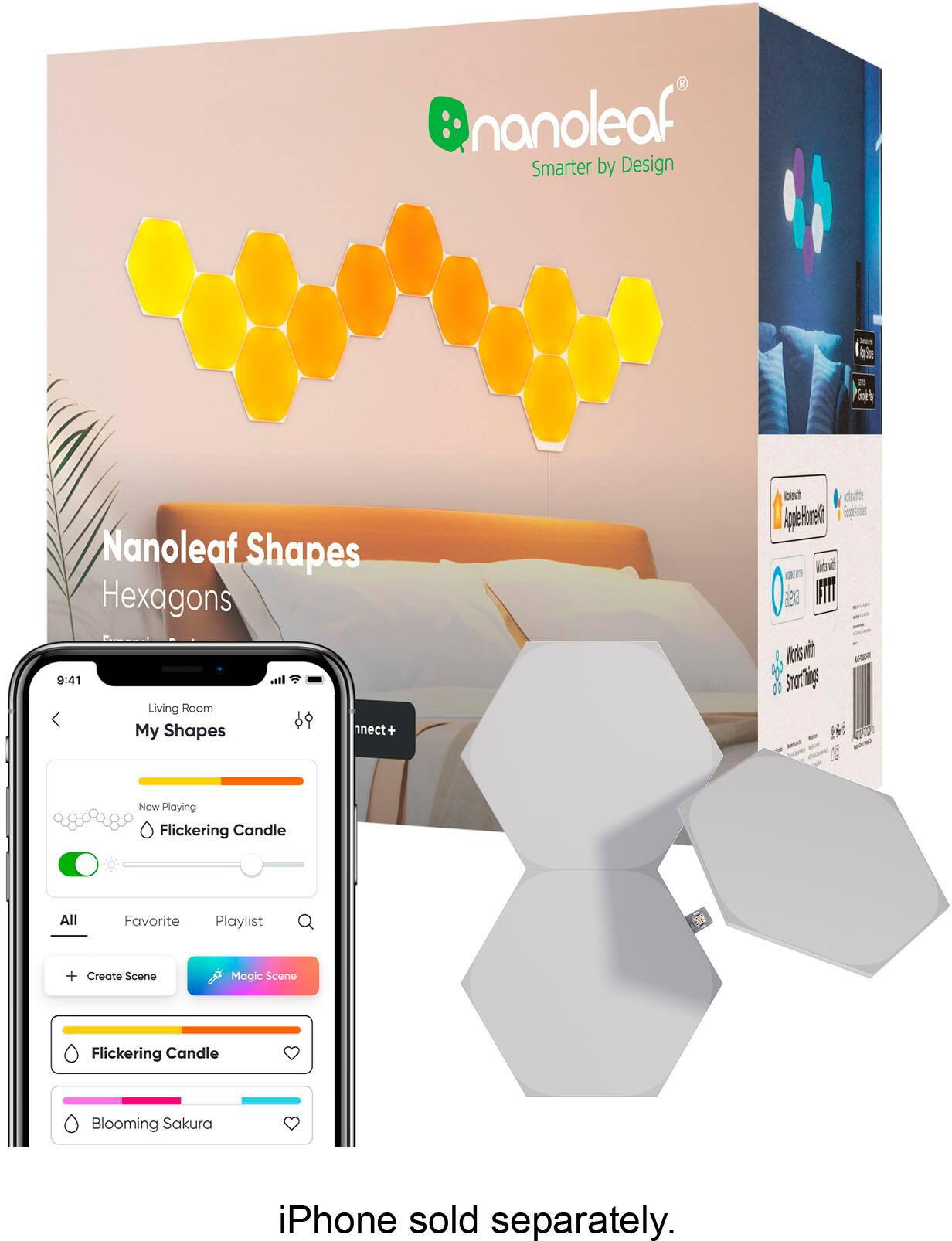 Nanoleaf Shapes Hexagons Expansion Pack (3 Panels) Multicolor NL42-0001HX-3PK - Best Buy | Best Buy U.S.