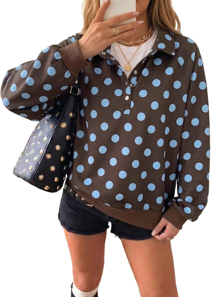Dokotoo Oversized Sweatshirt for Women Mock Neck Pullover Tops Fall Outfits | Amazon (US)