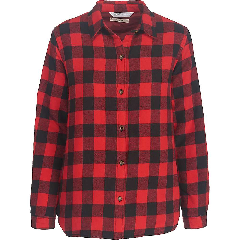 Woolrich Women's Pemberton Insulated Shirt Jac - Small - Red Buffalo Check | Moosejaw.com