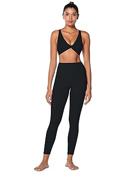 Sunzel Women's V-Neck Twist Sports Bra Low Impact with Removable Pads Cross Backless Straps Going... | Amazon (US)