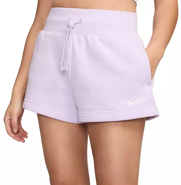 Nike Sportswear Women's Phoenix Fleece High-Waisted Shorts | Dick's Sporting Goods | Dick's Sporting Goods