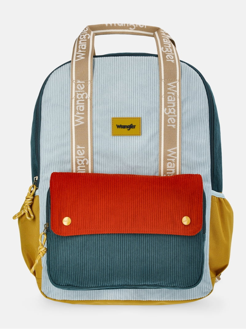 Wrangler Unisex 17" Golden Color Block Backpack, Gold | Walmart (US)