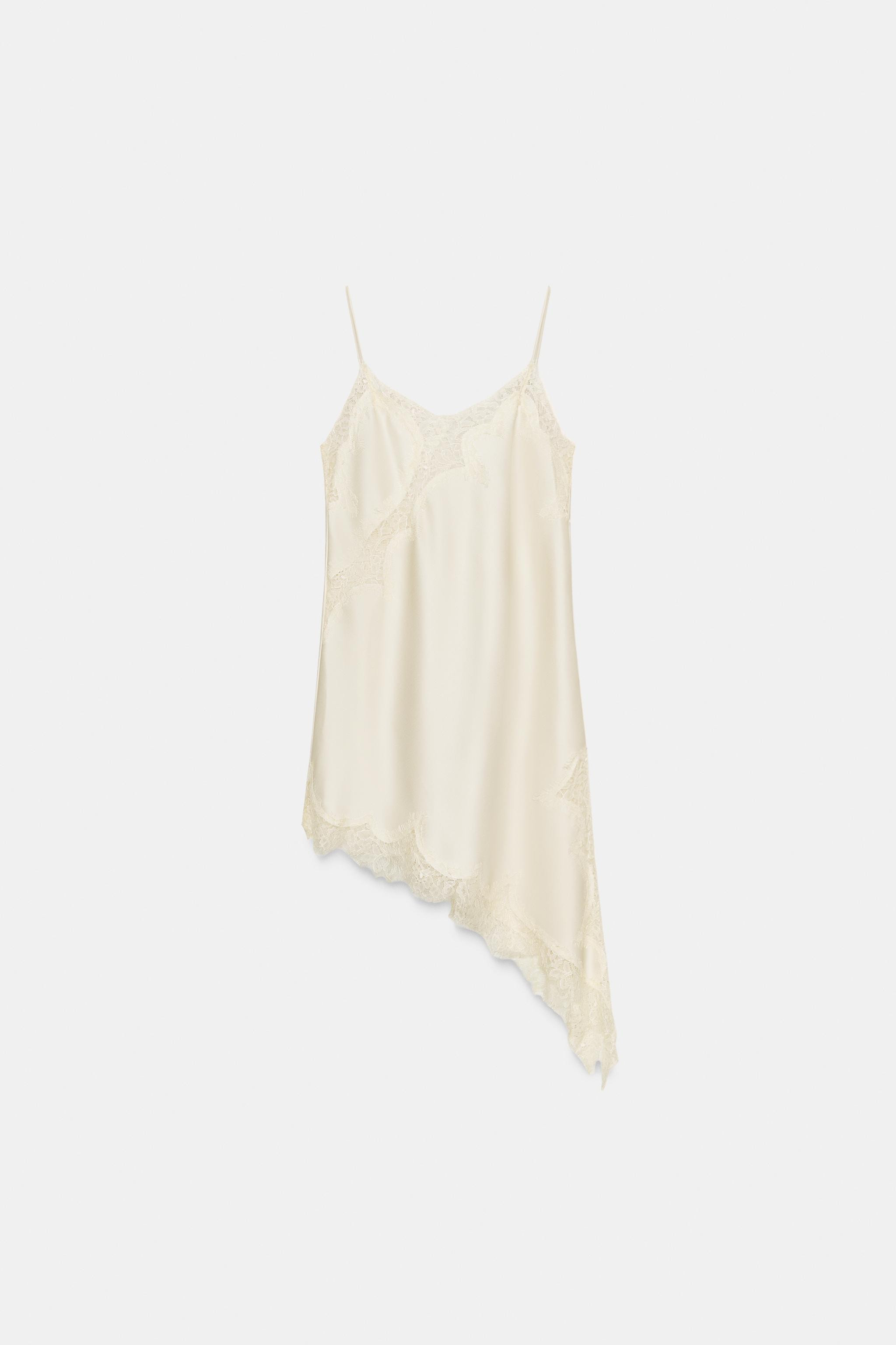 ZW COLLECTION ASYMMETRIC LACE DRESS | Zara Canada