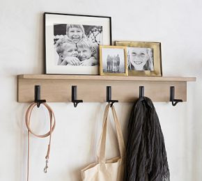 Modern Farmhouse Row of Hooks | Pottery Barn CA