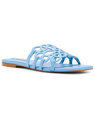 Women's Lotus Slide Square-Toe Flat Sandals | Macy's