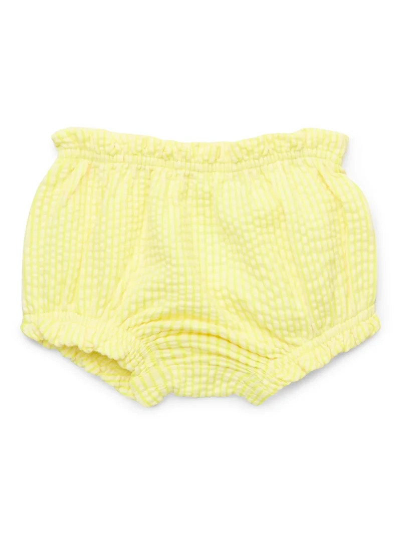 Garanimals Baby Girl Seersucker Ruffle Bloomer Shorts, Sizes 0-24 Months | Walmart (US)