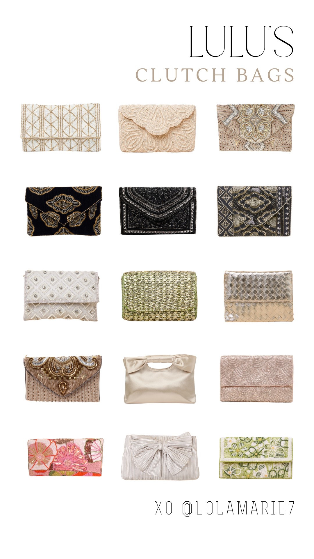 The cutest clutches for every occasion 🤩

#lulus #purse #clutch 

#LTKStyleTip #LTKFindsUnder50 #LTKItBag