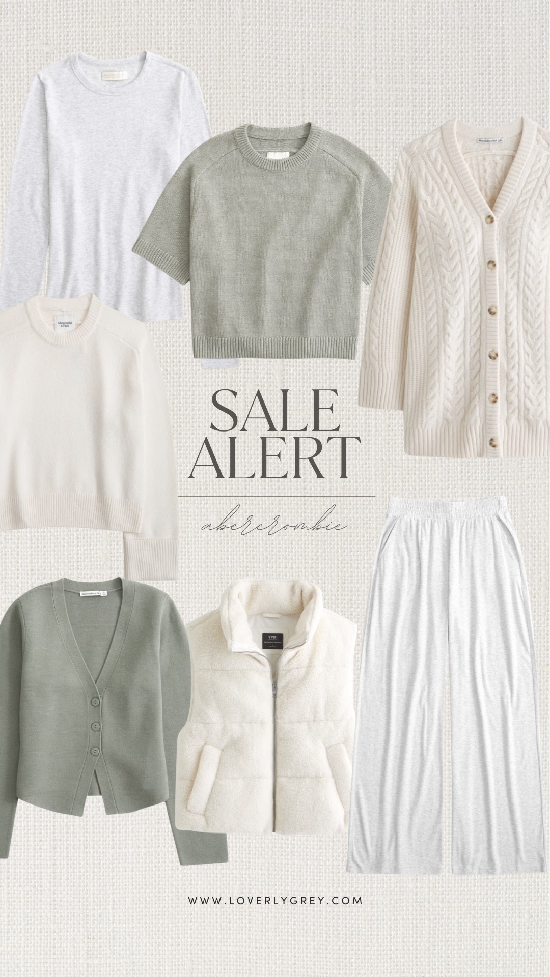 Loving these finds on sale! Use my code AFLOVERLY for an additional discount at checkout!

Loverly Grey, Abercrombie, sale alert, matching set, lounge set, loungewear, cream sweater, fall sweater, green cardigan, green sweater, short sleeve sweater, cream sweater dress, fall dress, white fleece vest

#LTKSaleAlert #LTKSeasonal #LTKStyleTip