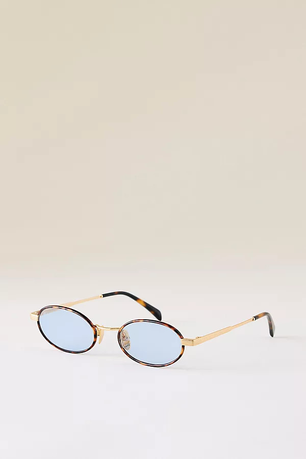 Jimmy Fairly Sigi Metal Oval Sunglasses | Anthropologie (UK)