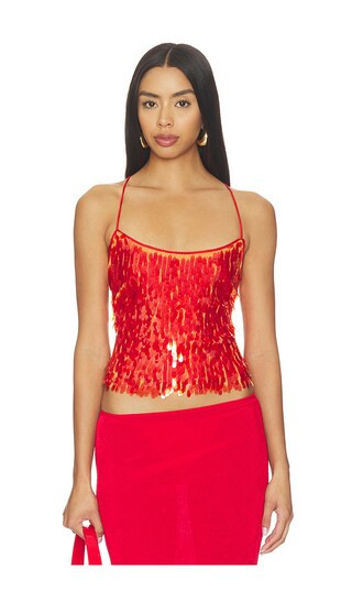 With Harper Lu Backless Top in Orange. - size S | Revolve Clothing (Global)