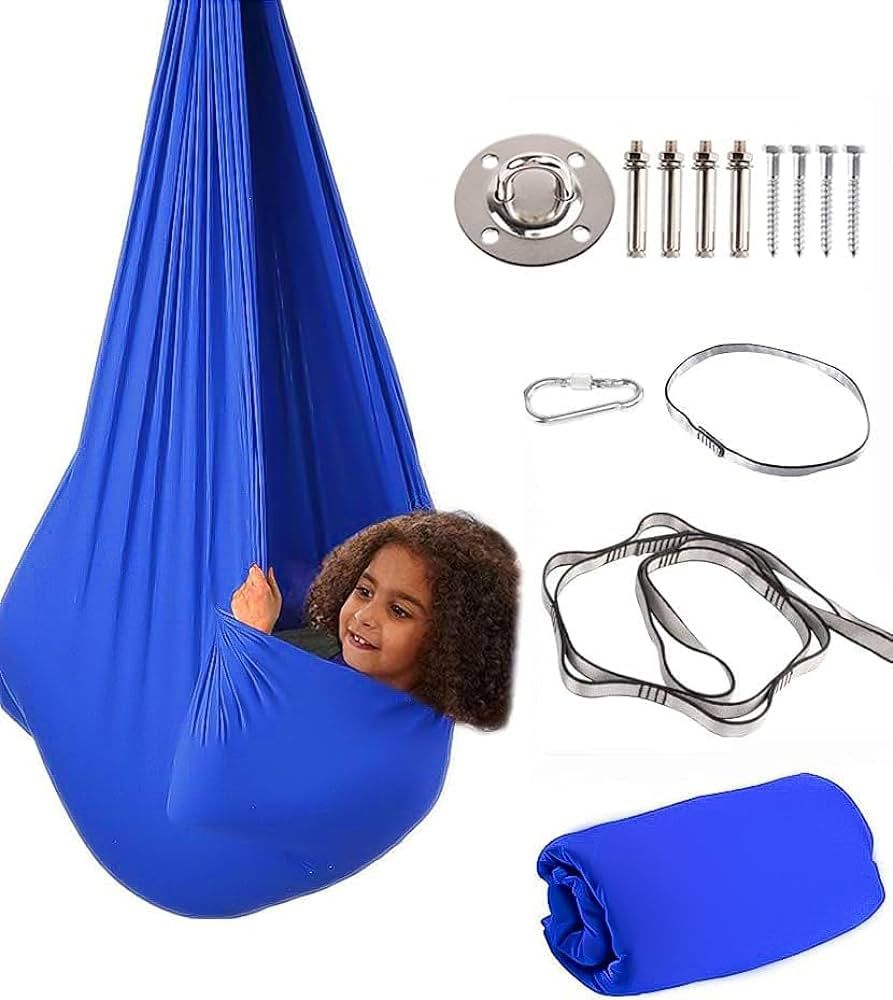 Sensory Swing for Kids with Special Needs (Hardware Included) Therapy Swing Cuddle Swing Indoor O... | Amazon (US)