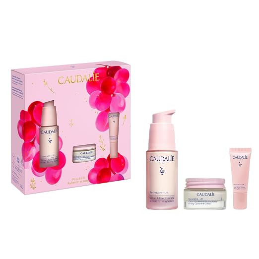 Caudalie Resveratrol-Lift Skin Care Gift Set Lift, and Firm Essentials with Full-Size Serum + 2 F... | Amazon (US)