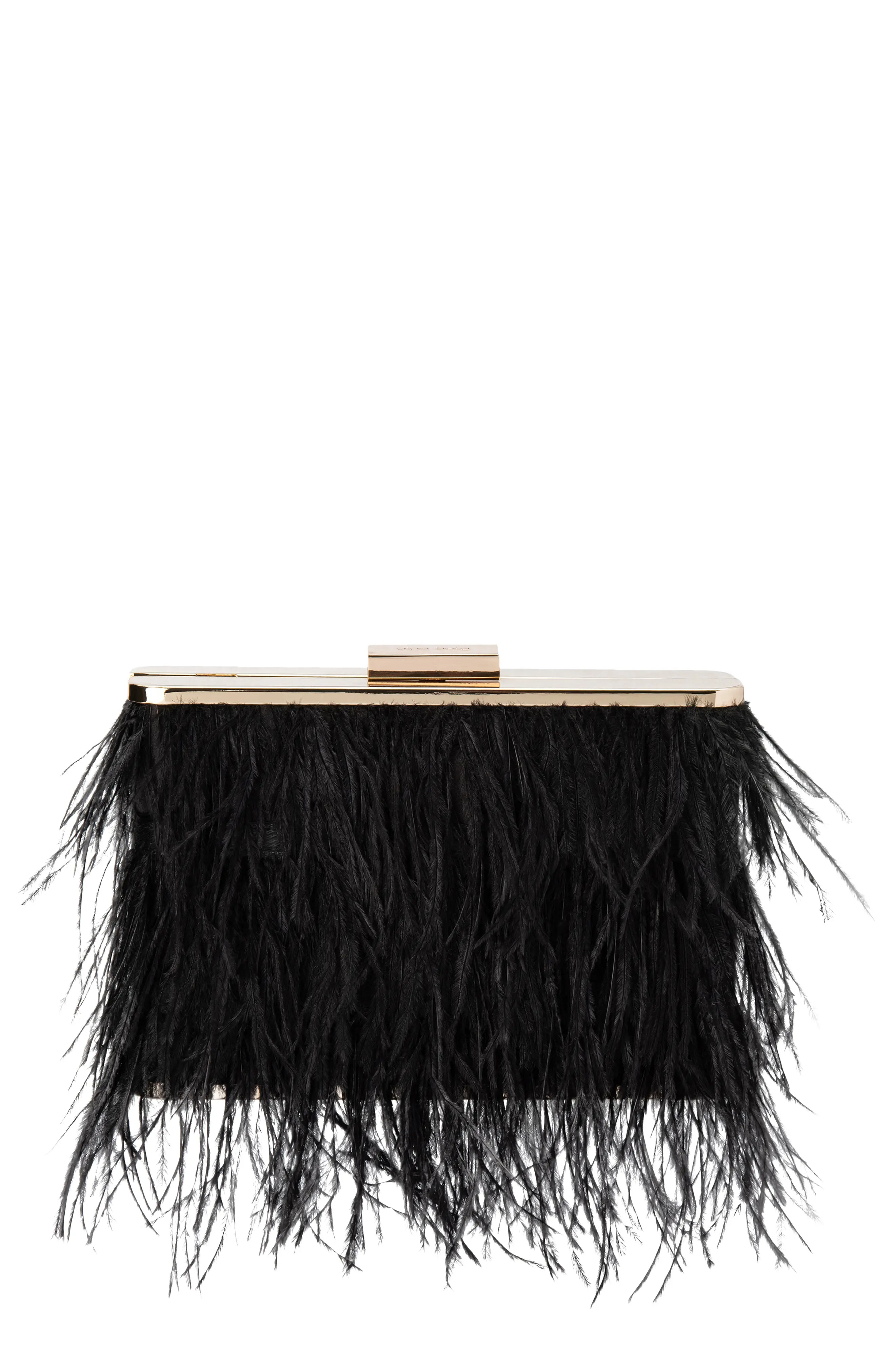 Ostrich Feather Embellished Clutch (Women) | Nordstromrack | Nordstrom Rack