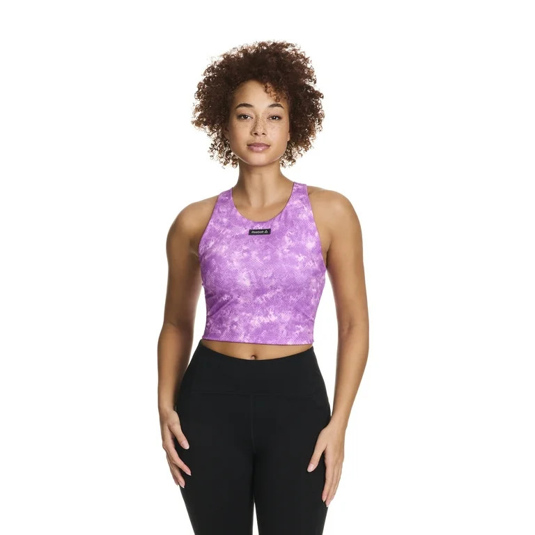Reebok Women's Sprinter Cropped Bra Tank, Sizes XS-XXXL | Walmart (US)
