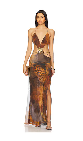 Vida Maxi Dress in Grunge Animal | Revolve Clothing (Global)