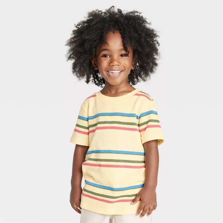 Toddler Boys' Short Sleeve Striped T-Shirt - Cat & Jack™ | Target