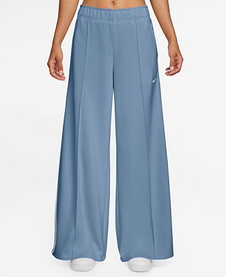 Women's Sportswear Mid-Rise Wide-Leg Track Pants | Macy's