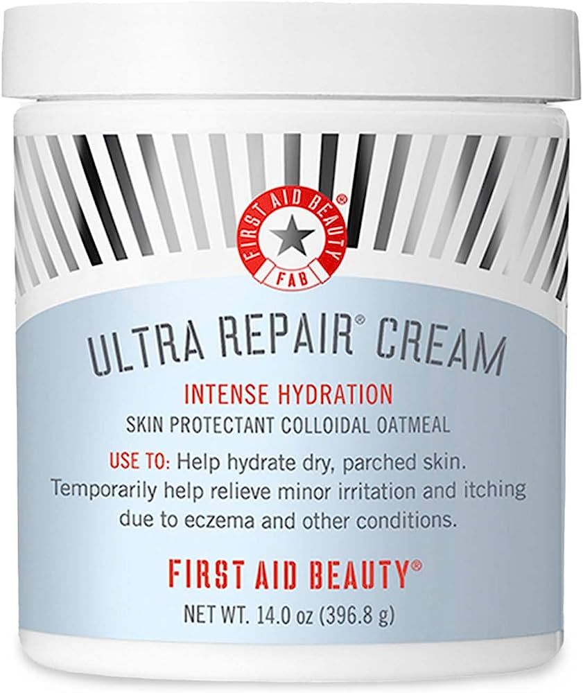 First Aid Beauty Ultra Repair Cream Intense Hydration Moisturizer for Face and Body, 14 oz | Amazon (US)