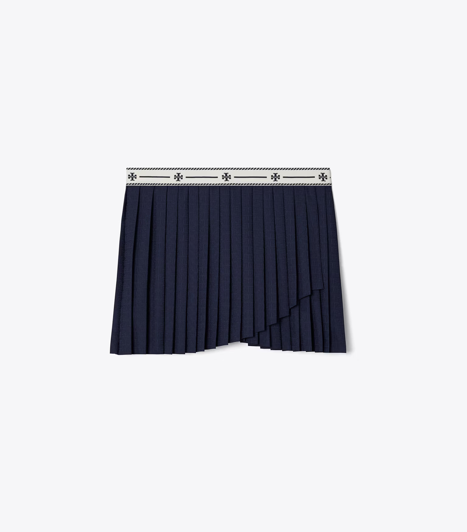 JACQUARD PERFORMANCE JERSEY PLEATED OVERLAY SKIRT | Tory Burch (US)