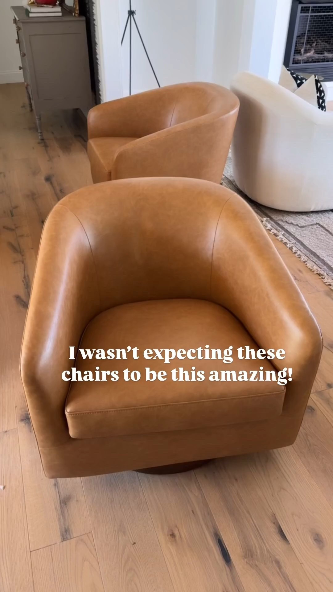 Finally restocked in the faux leather!! We love these chairs and they are very durable and comfortable. Also love that they swivel!



#LTKHome #LTKselfcare #LTKgrwm