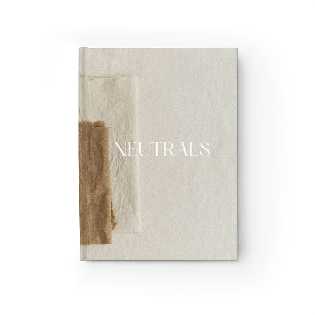 Hardcover Coffee Table Book for Decorative Display in Neutral Modern Minimal Home Decor, Book End... | Etsy (US)