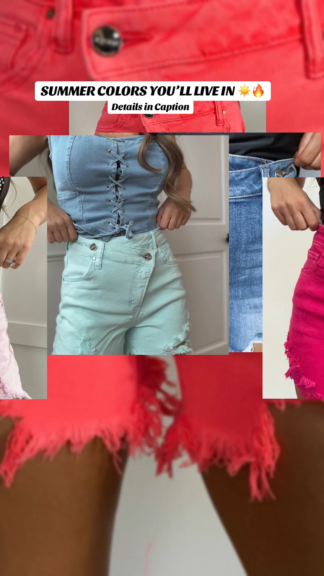 These Lindsay asymmetrical distressed shorts are a MUST for summer ☀️

They sold out 3 times last year and I can already tell they won’t last long again 👀
The asymmetrical button detail + high-waisted fit is so flattering, and the double button closure keeps everything secure.

✔️ So many color options
✔️ 3.5” inseam (perfect not-too-short length)
✔️ Sizes S–XL

Grab your favorite color now before they’re gone again!

Use code JESSIEHEATHERLY (one word) for 20% OF

#LTKSaleAlert #LTKmomlife #LTKMidsize