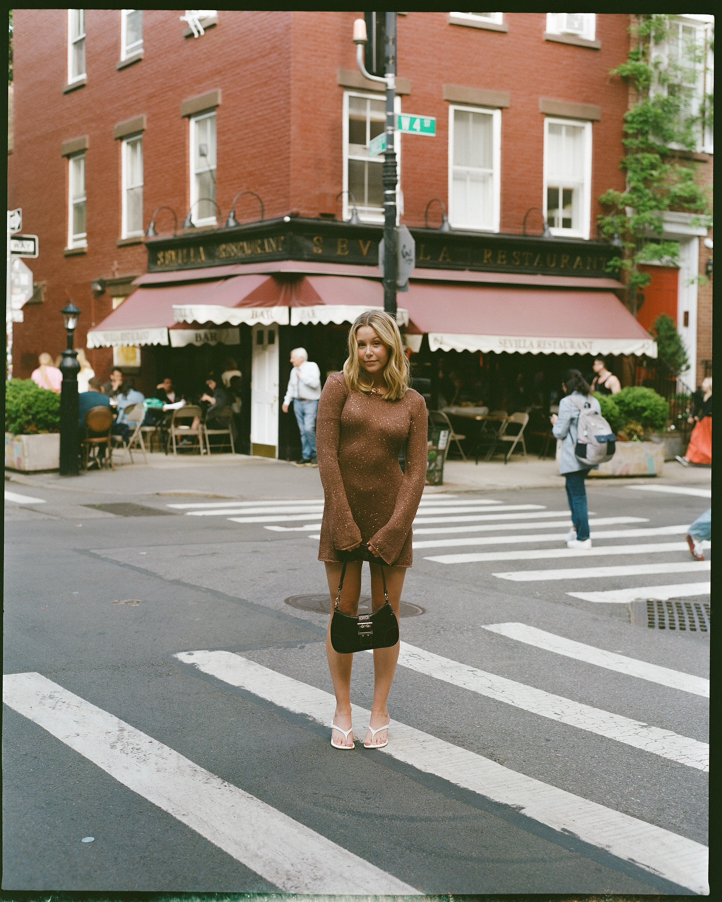 coming soon to nyc #astaresort #vacationdress #browndress #tonybianco #flipflopheel