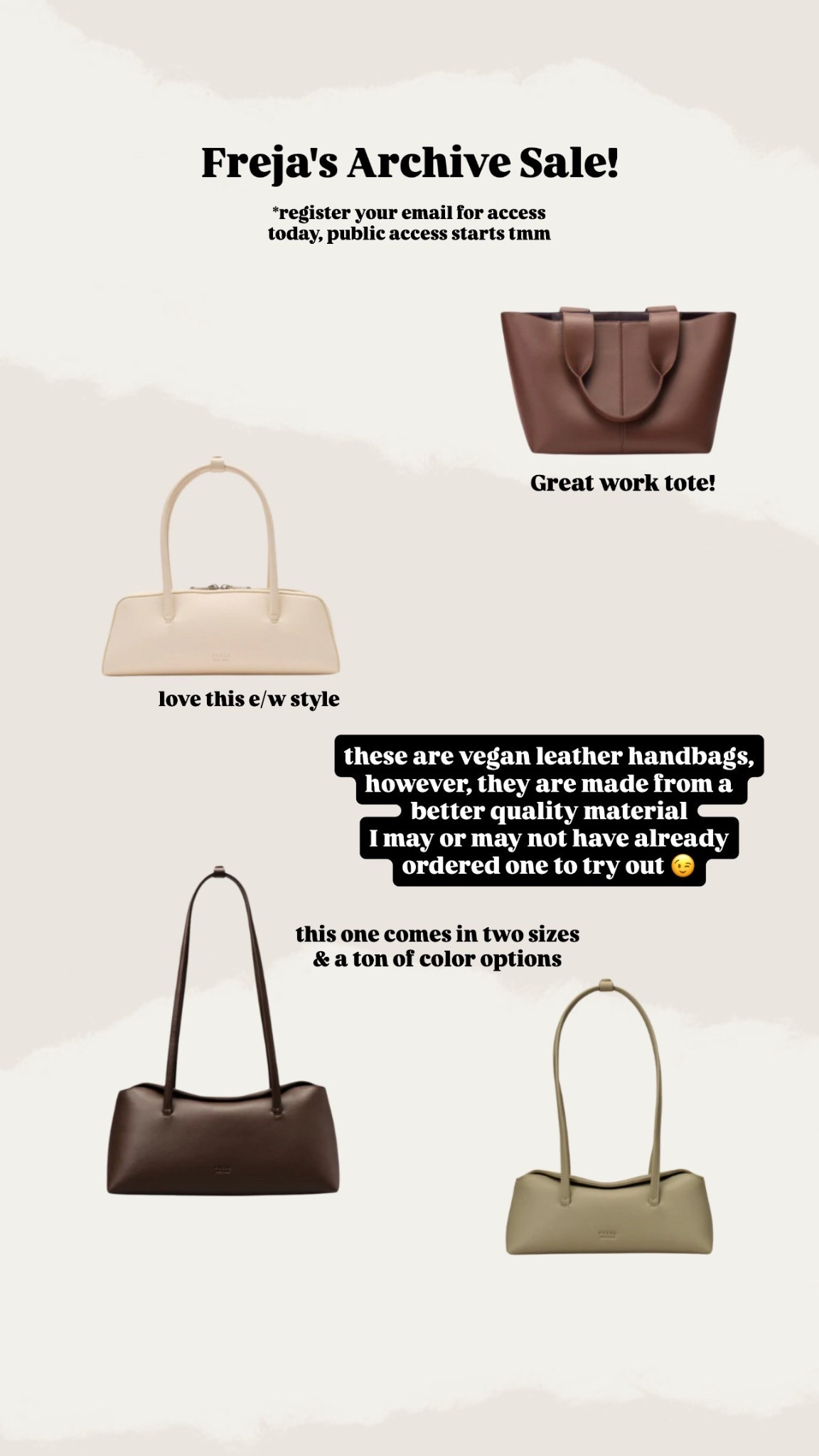 Freja Archive Sale!

#LTKItBag #LTKStyleTip #LTKSaleAlert