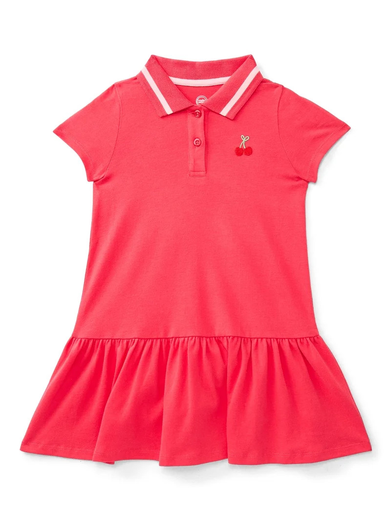 Wonder Nation Toddler Girls Collared Athletic Dress, Sizes 12M-5T | Walmart (US)