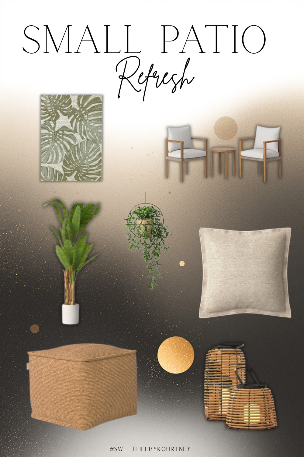 Neutral patio refresh finds that instantly make a small outdoor space feel calmer and more expensive ☀️ From cozy seating to warm lighting and greenery, these Amazon patio finds are perfect for summer nights at home. #SweetLifeByKourtney #AmazonHome #PatioDecor #OutdoorLiving 

 #LTKSeasonal #LTKHome
